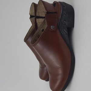 Ariat 94070 Chestnut Brown Leather Mules Sling Back Clogs Womens Size 7 B